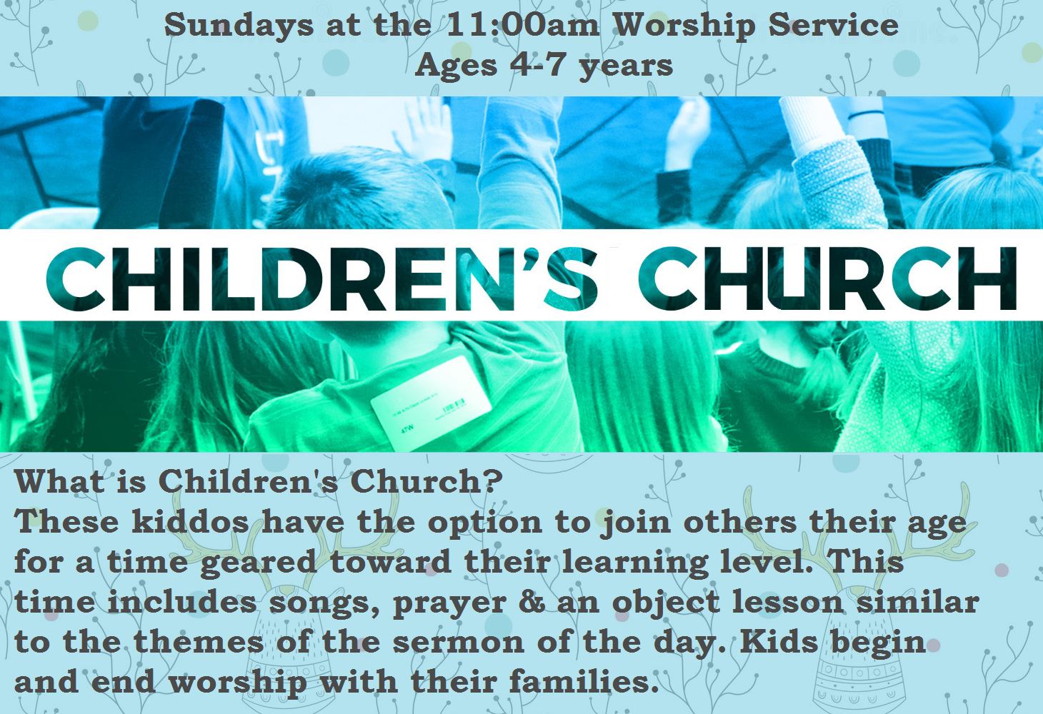 Children’s Ministry – LOVE GOD. LOVE OTHERS. SERVE THE WORLD.